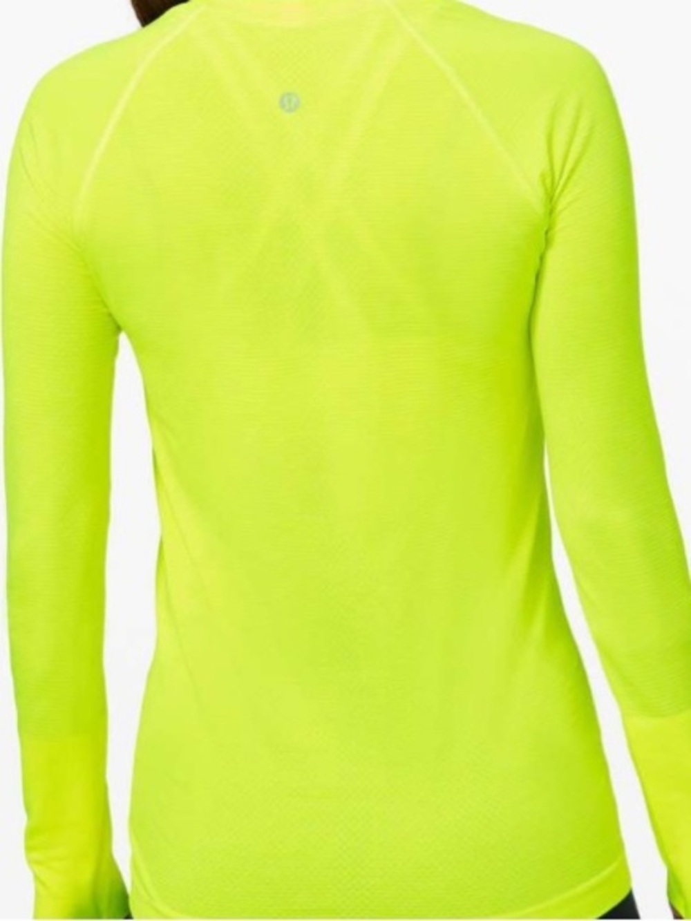 Lululemon Swiftly Tech Long Sleeve 2.0 Waist Length In Highlight Yellow Size 8